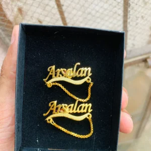 Customize Name Cufflinks with Chain