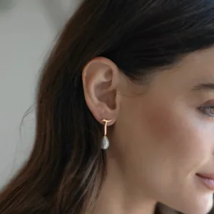 Calligraphed Initial Earrings